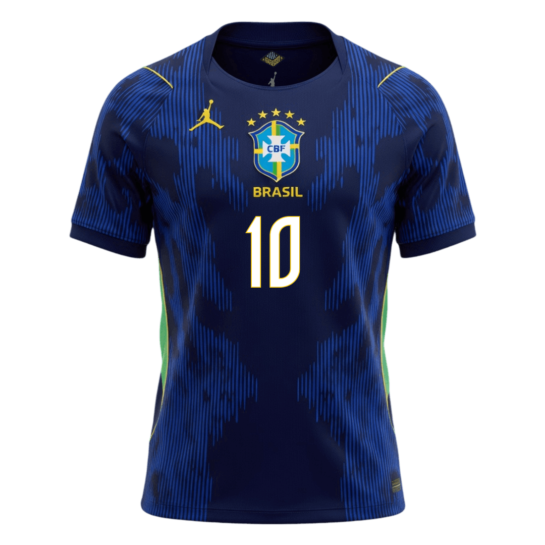 NEYMAR JR. #10 Heren Brazil Uit Voetbalshirt WK Voetbal 2026