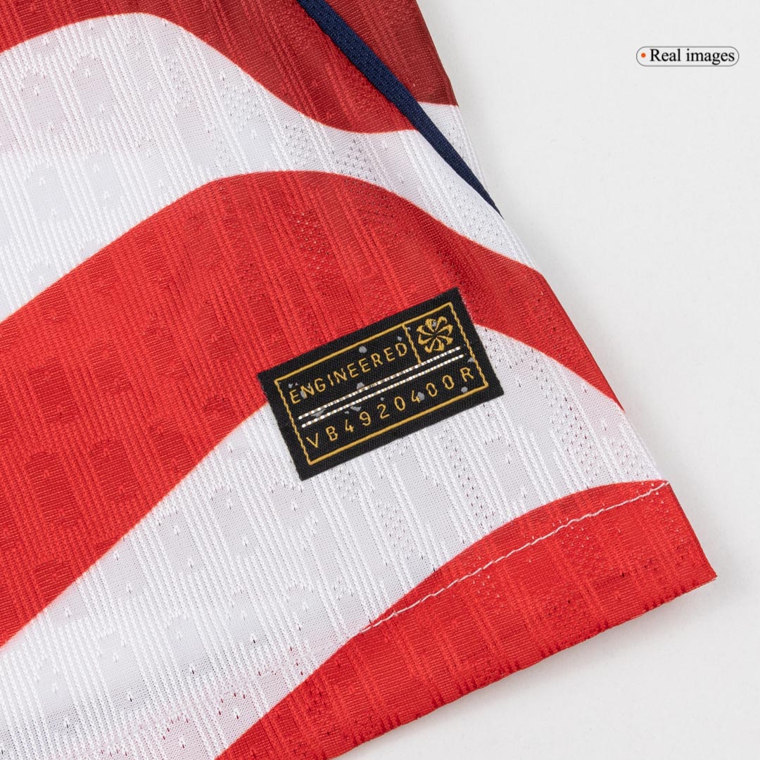 USA Thuis Spelersversie Voetbalshirt WK Voetbal 2026 - Slim Fit - achterkant