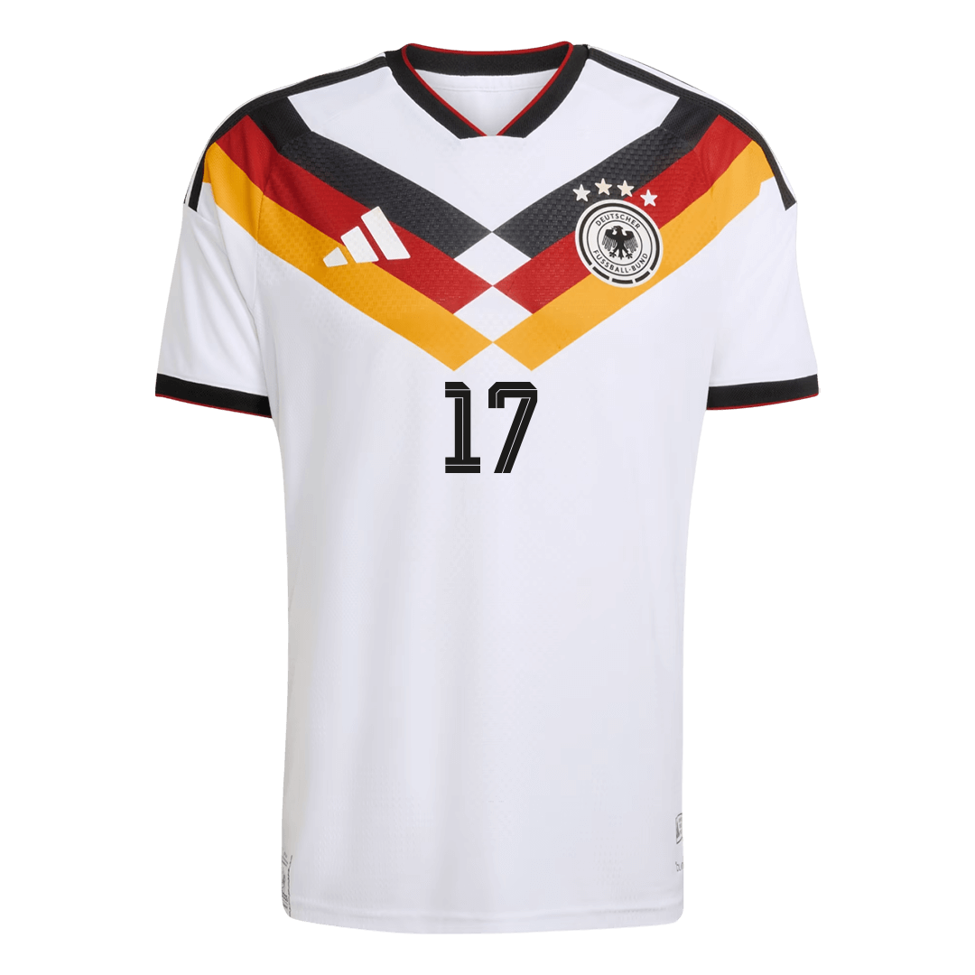 WIRTZ #17 Germany Thuis Spelersversie Voetbalshirt 2026 - Slim Fit