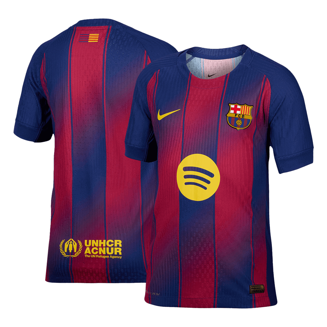 Barcelona Thuis Spelersversie Voetbalshirt 2025/26 - Slim Fit