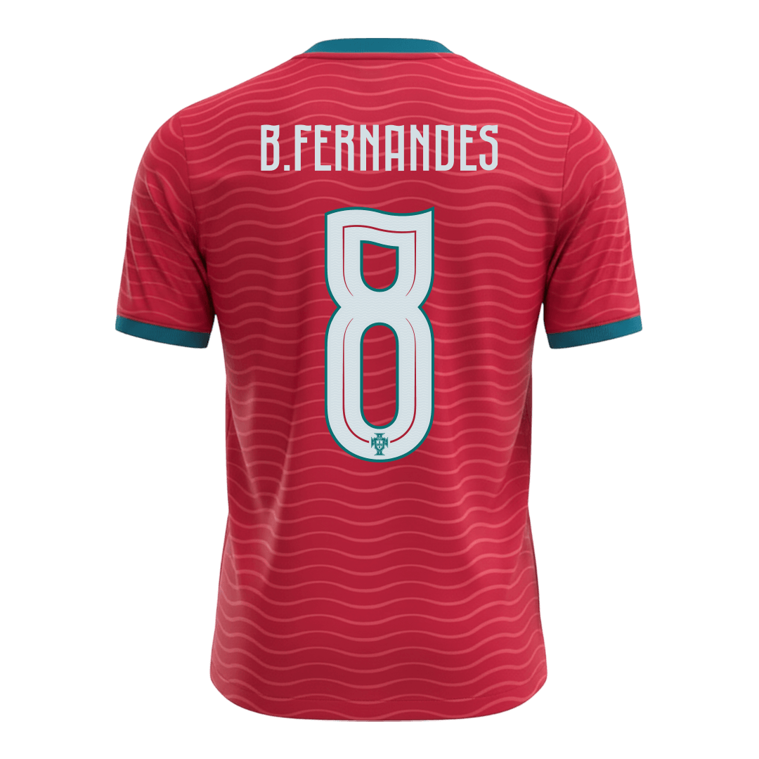 B.FERNANDES #8 Heren Portugal Thuis Voetbalshirt WK Voetbal 2026 - extra