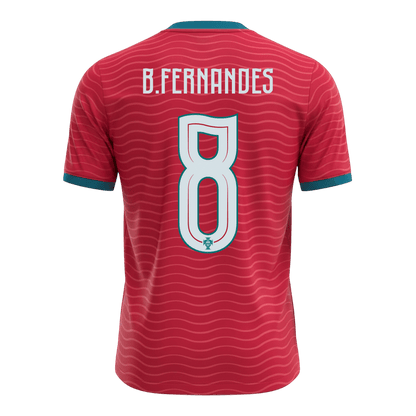 B.FERNANDES #8 Heren Portugal Thuis Voetbalshirt WK Voetbal 2026 - extra