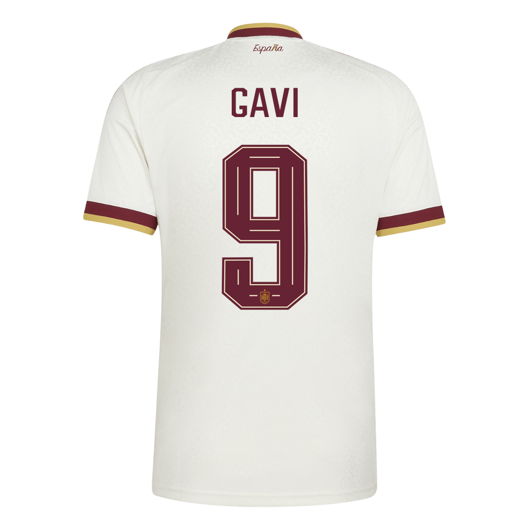 GAVI #9 Heren Spain Uit Voetbalshirt WK Voetbal 2026