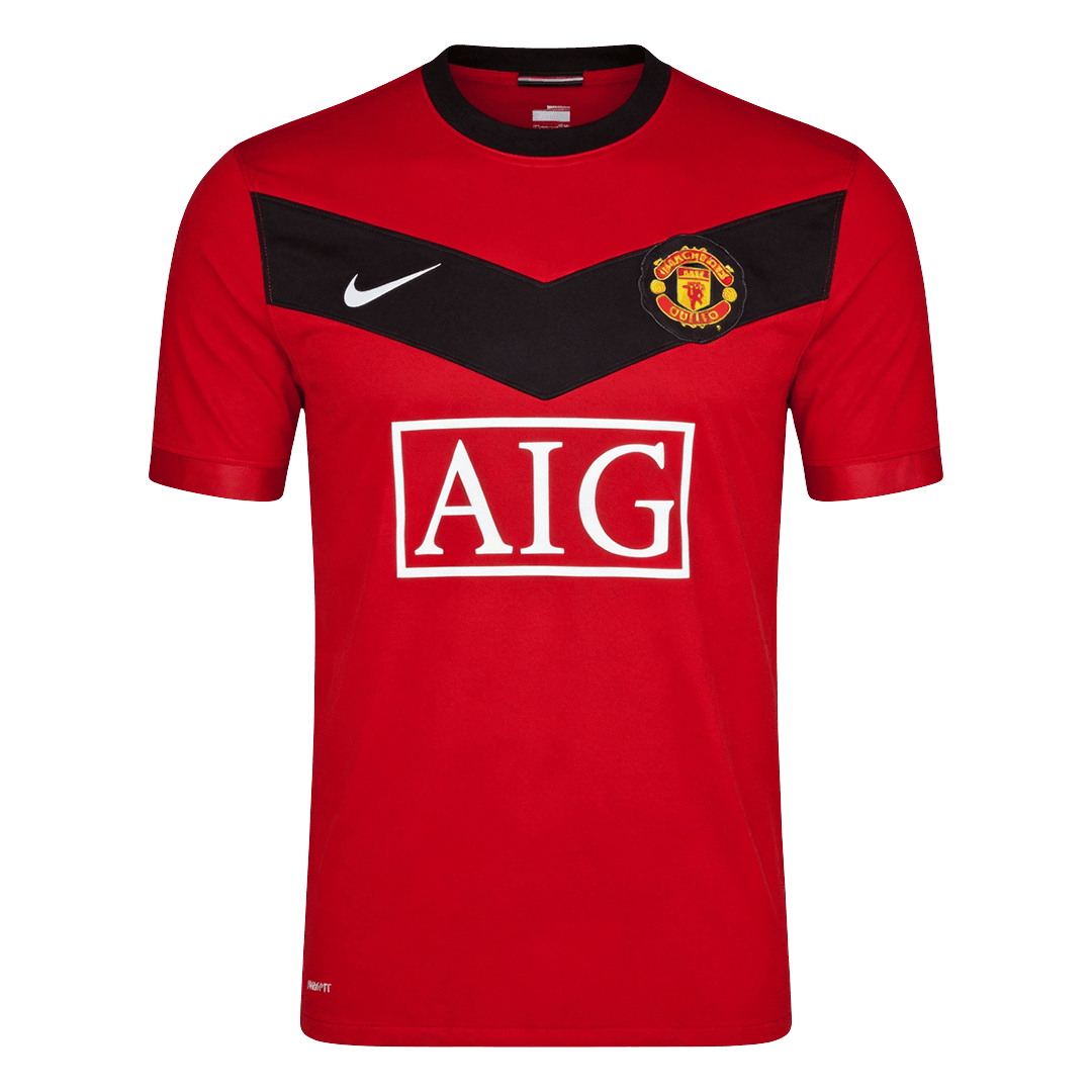 Retro Manchester United Thuis Voetbalshirt 2009/10 - voorkant