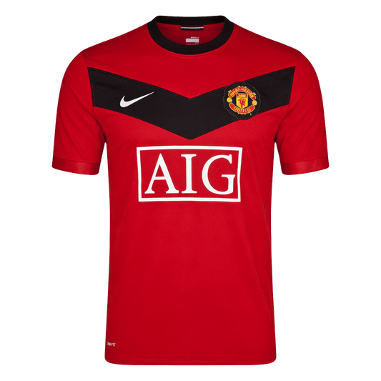 Retro Manchester United Thuis Voetbalshirt 2009/10 - voorkant