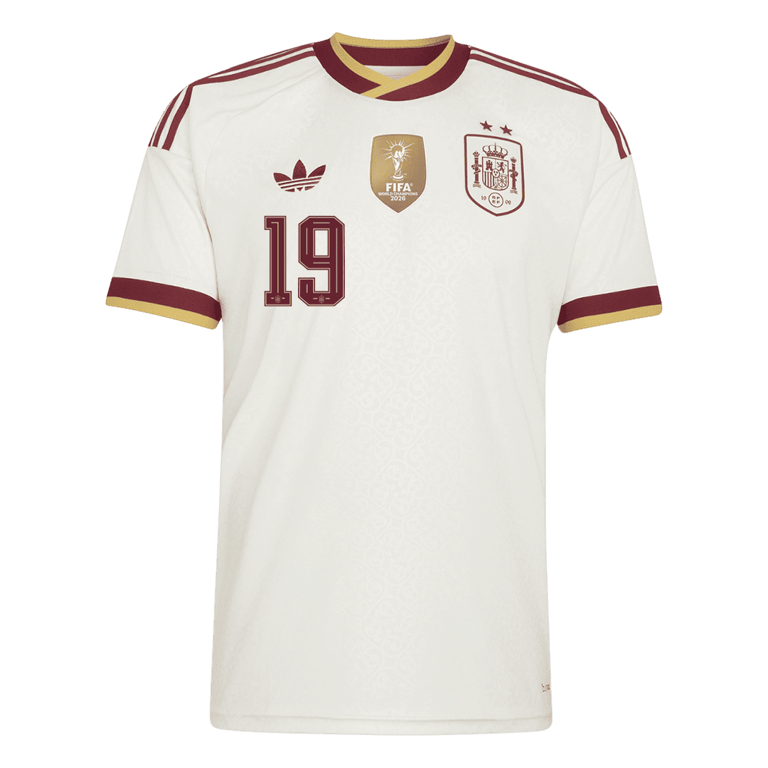 LAMINE YAMAL #19 Heren Spanje Uitshirt WK Voetbal 2026【Kampioenseditie】