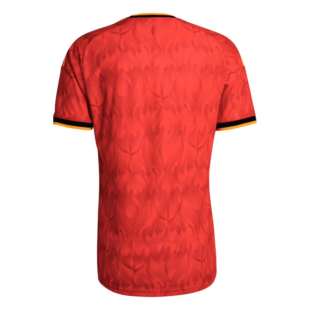 Belgium Thuis Spelersversie Voetbalshirt WK Voetbal 2026 - Slim Fit - achterkant