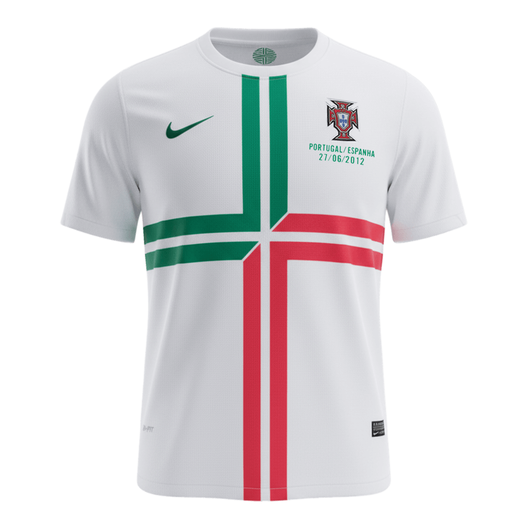 Retro Portugal Uit Voetbalshirt 2012