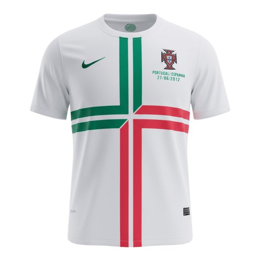 Retro Portugal Uit Voetbalshirt 2012