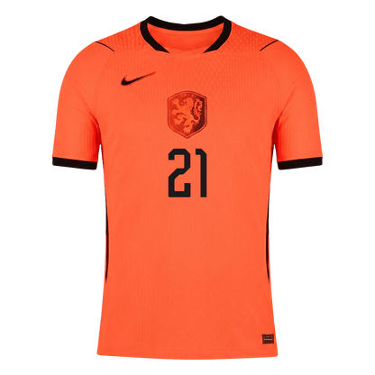 F.DE JONG #21 Netherlands Thuis Spelersversie Voetbalshirt WK Voetbal 2026 - Slim Fit