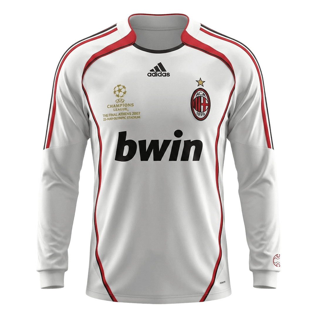 Retro AC Milan Uit Lange Mouwen Voetbalshirt 2006/07