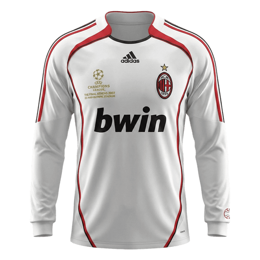 Retro AC Milan Uit Lange Mouwen Voetbalshirt 2006/07