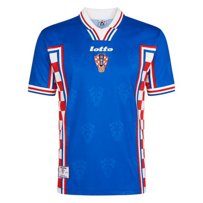 Retro Croatia Uit Voetbalshirt 1998