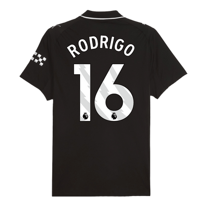 RODRIGO #16 Manchester City Uit Spelersversie Voetbalshirt 2025/26 - Slim Fit