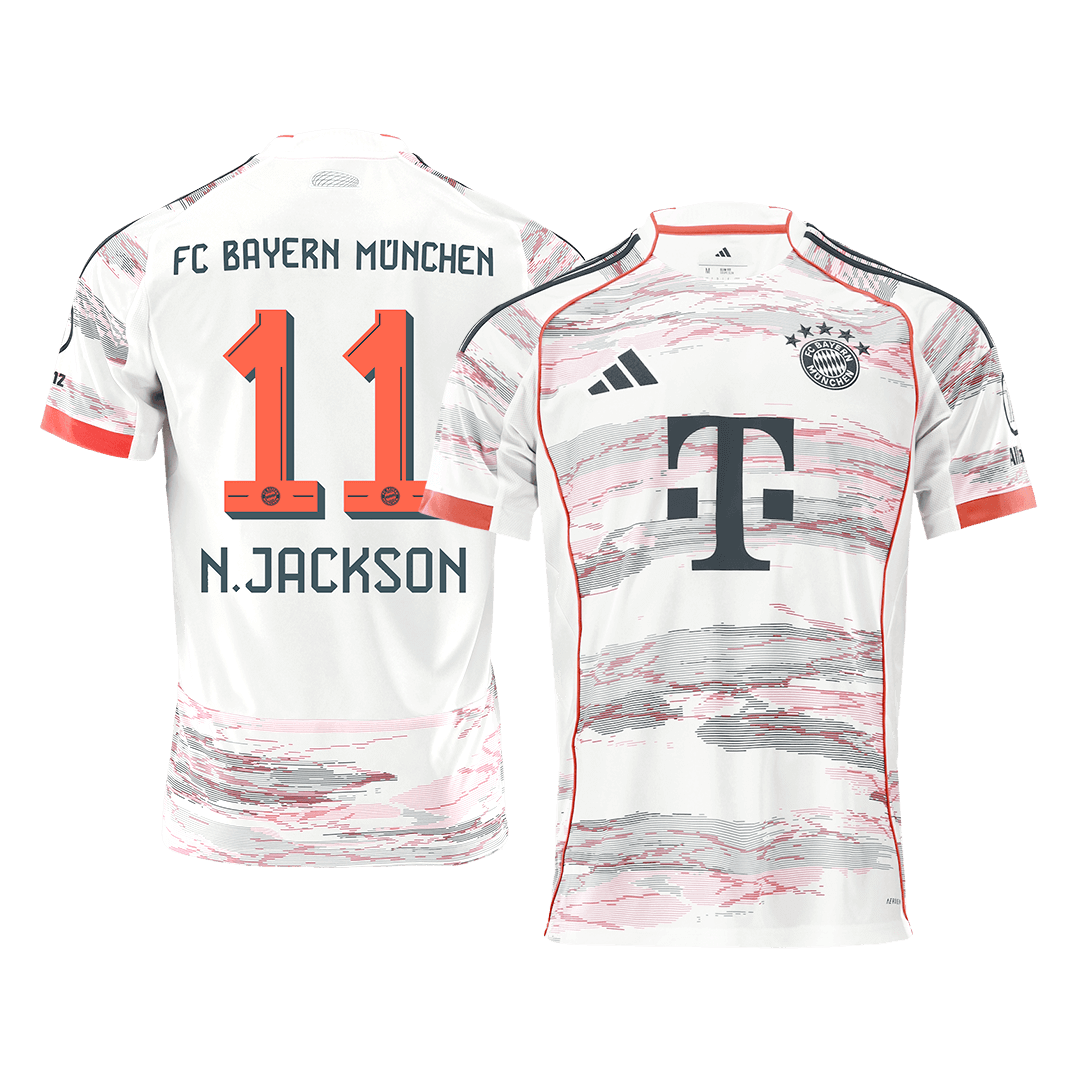 N.JACKSON #11 Heren Bayern Munich Uit Voetbalshirt 2025/26