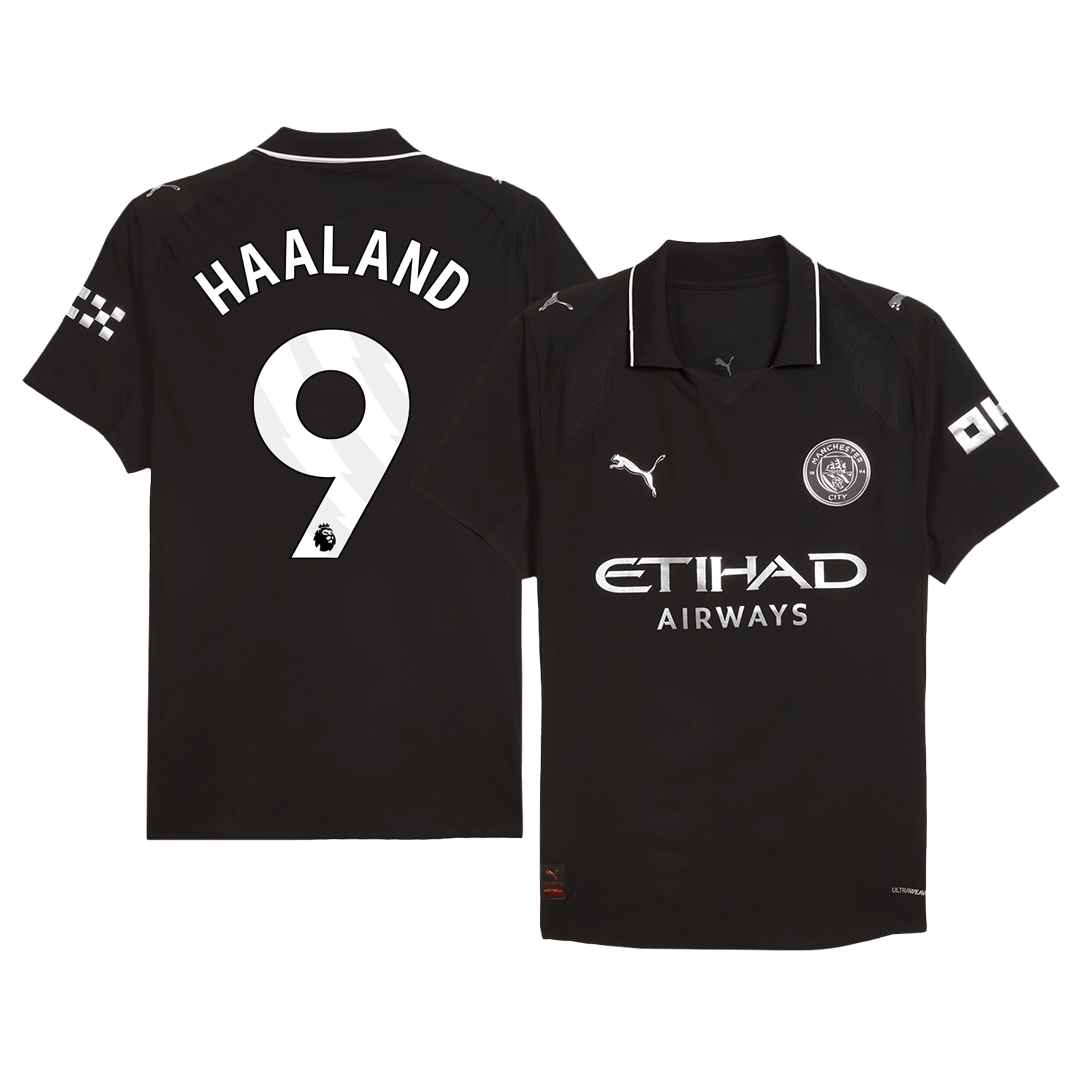 HAALAND #9 Manchester City Uit Spelersversie Voetbalshirt 2025/26 - Slim Fit