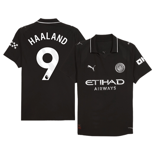 HAALAND #9 Manchester City Uit Spelersversie Voetbalshirt 2025/26 - Slim Fit