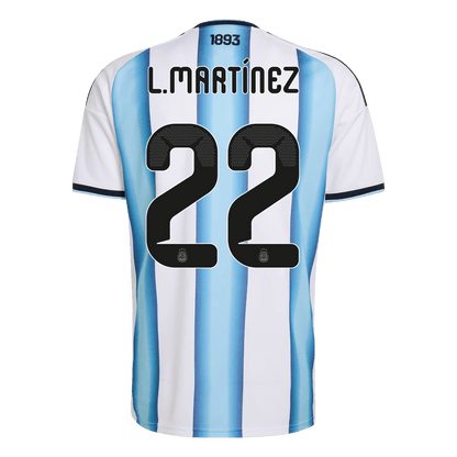 L.MARTÍNEZ #22 Heren Argentina Thuis Voetbalshirt 2026