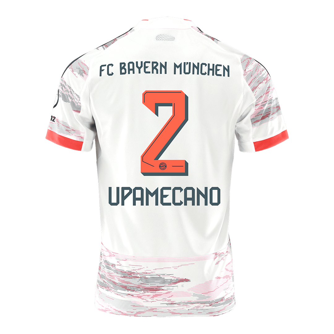 Maillot de football extérieur UPAMECANO #2 Bayern Munich 2025/26 pour homme