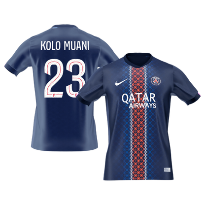 KOLO MUANI #23 Heren PSG Thuis Voetbalshirt 2025/26 [PREMIUM]