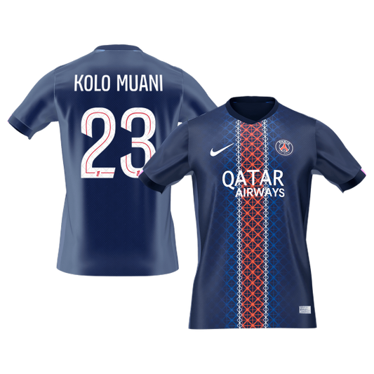 KOLO MUANI #23 Heren PSG Thuis Voetbalshirt 2025/26 [PREMIUM]