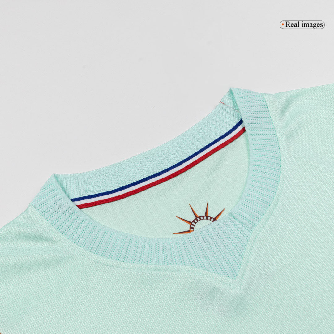 DEMBELE #7 Heren France Uit Voetbalshirt WK Voetbal 2026 - close-up