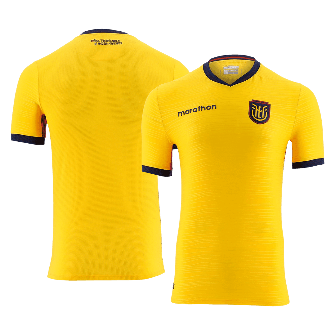 Heren Ecuador Thuis Voetbalshirt WK Voetbal 2026 - achterkant