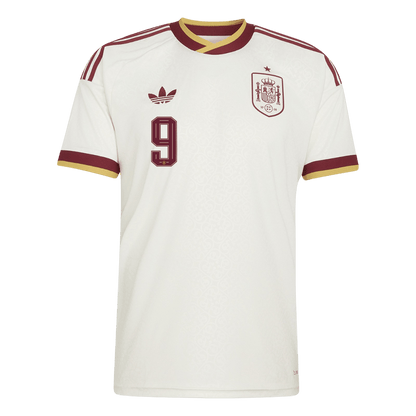 GAVI #9 Heren Spain Uit Voetbalshirt WK Voetbal 2026