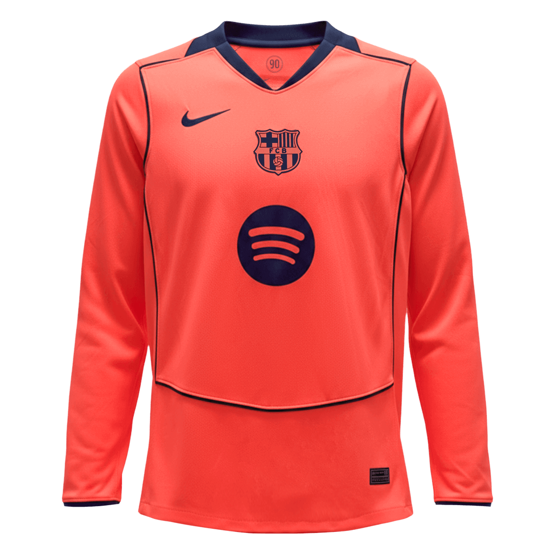 Heren Barcelona Lange Mouwen Voetbalshirt 2025/26