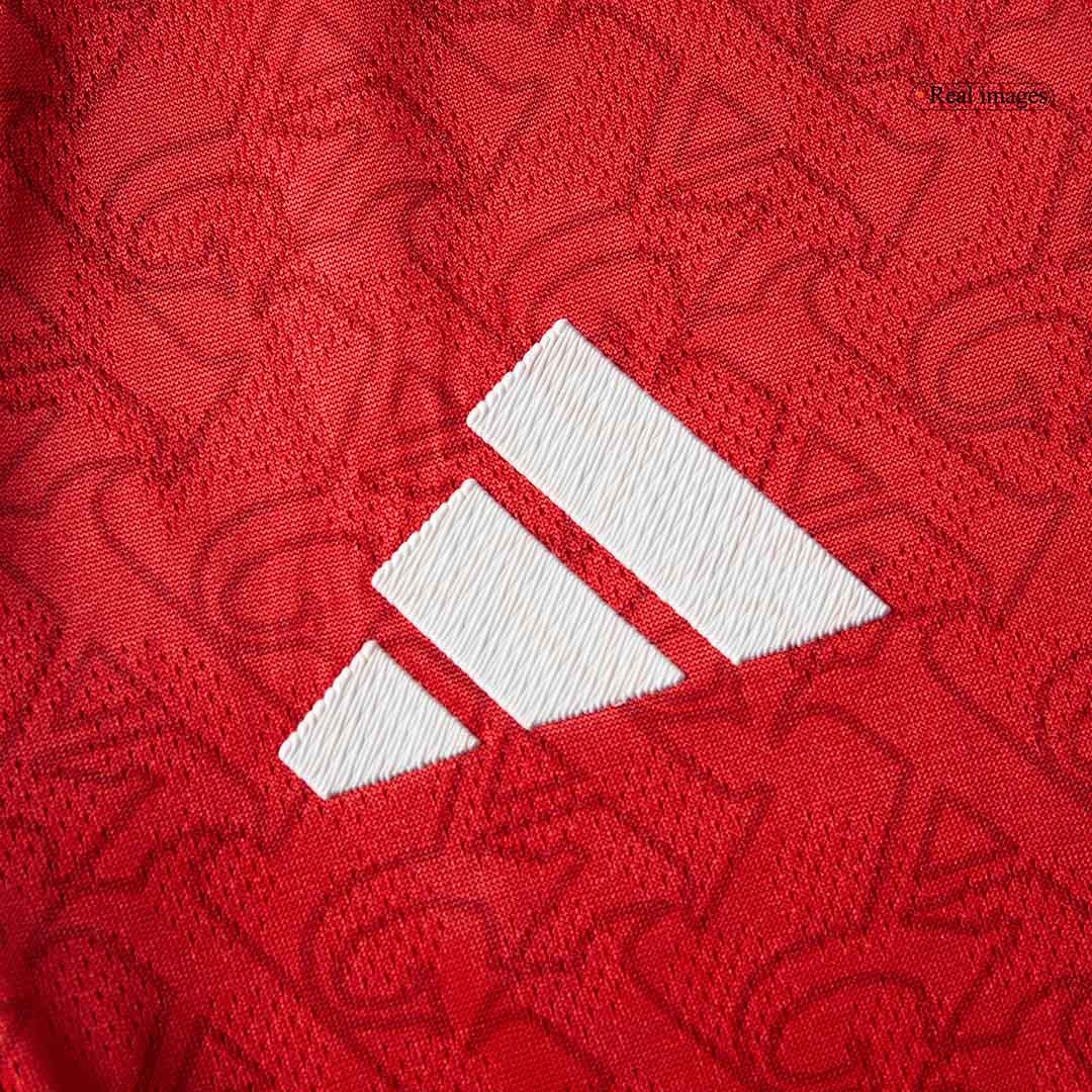 ØDEGAARD #8 Arsenal Thuis Spelersversie Voetbalshirt 2025/26 - Slim Fit - zijkant