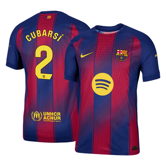 CUBARSÍ #2 Barcelona Thuis Spelersversie Voetbalshirt 2025/26 - Slim Fit