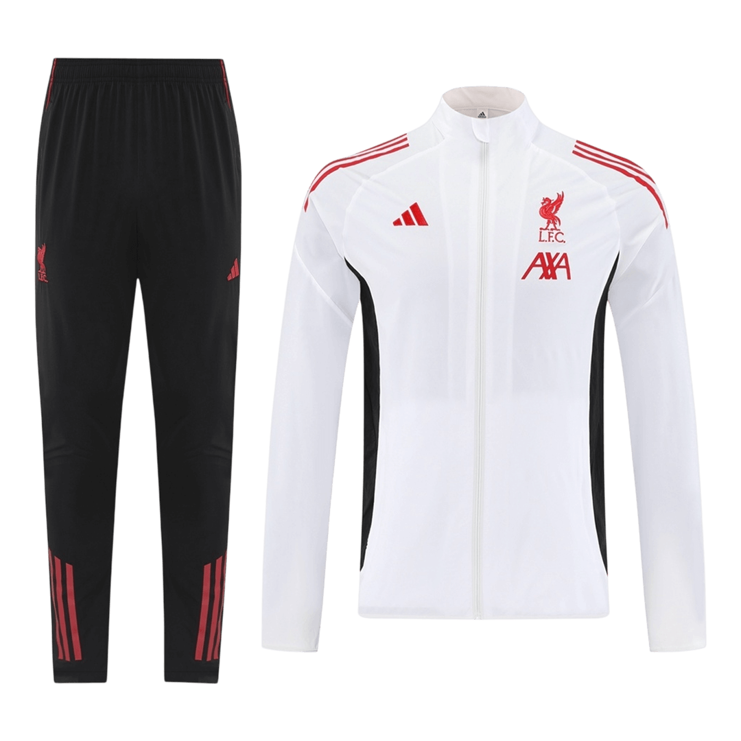 Liverpool Trainingsjack Set(top+broek) 2025/26 White