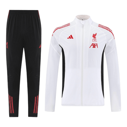 Liverpool Trainingsjack Set(top+broek) 2025/26 White