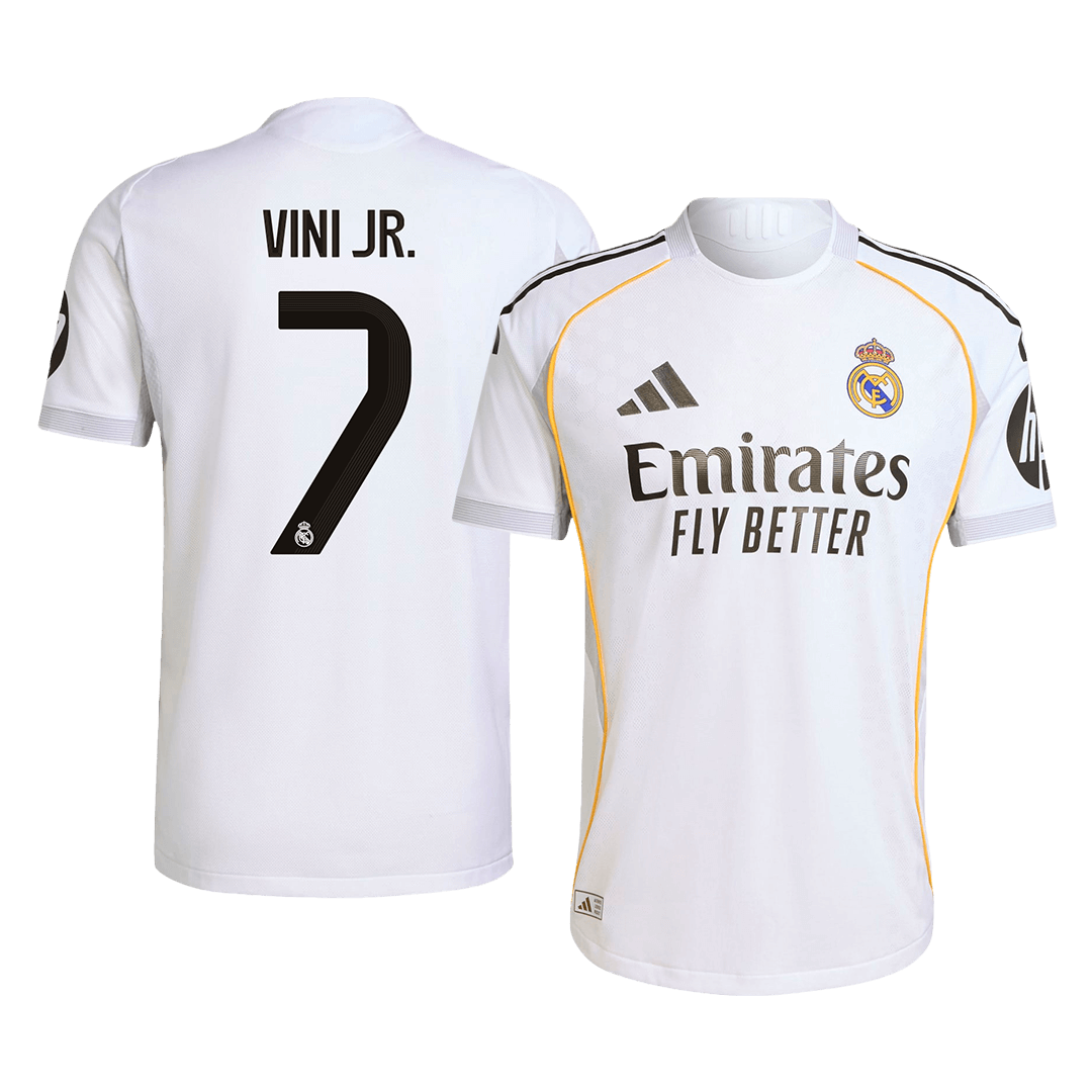 VINI JR. #7 Real Madrid Thuis Spelersversie Voetbalshirt 2025/26 - Slim Fit