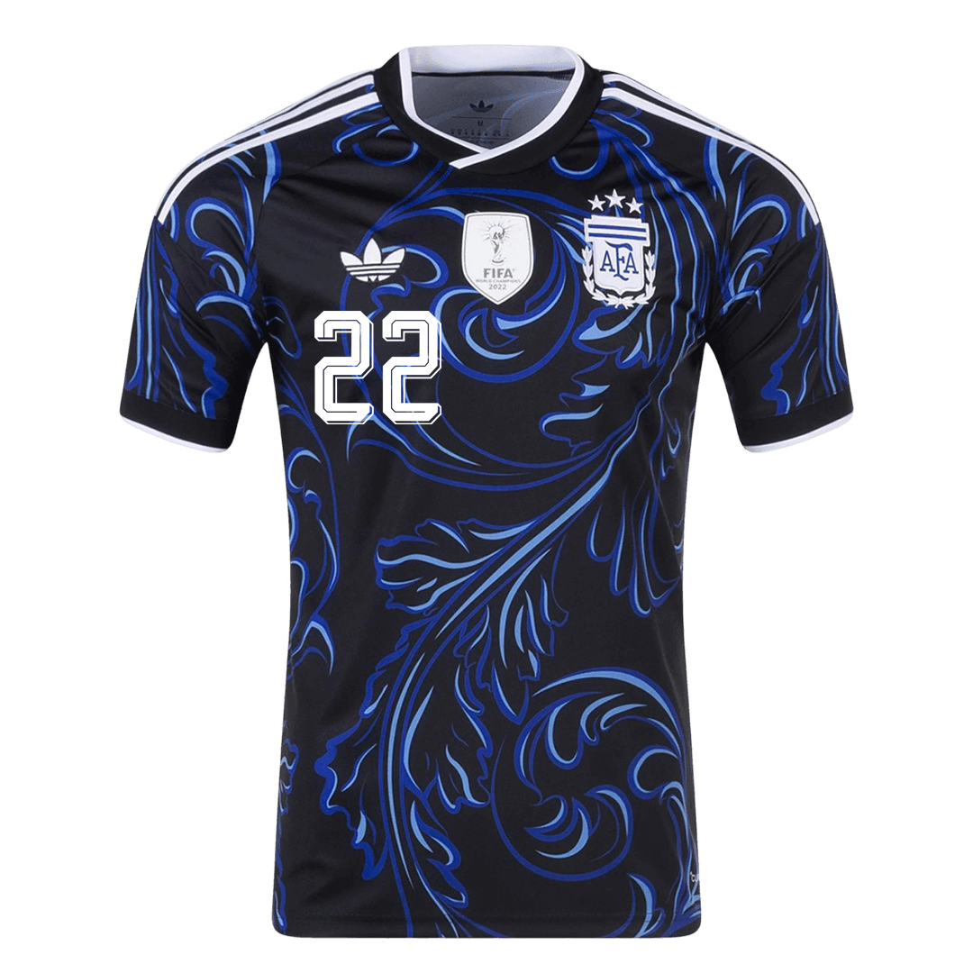 L. MARTÍNEZ #22 Heren Argentina Uit Voetbalshirt WK Voetbal 2026
