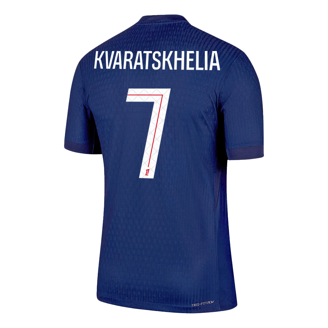 KVARATSKHELIA #7 PSG Thuis Spelersversie Voetbalshirt 2025/26 - Slim Fit