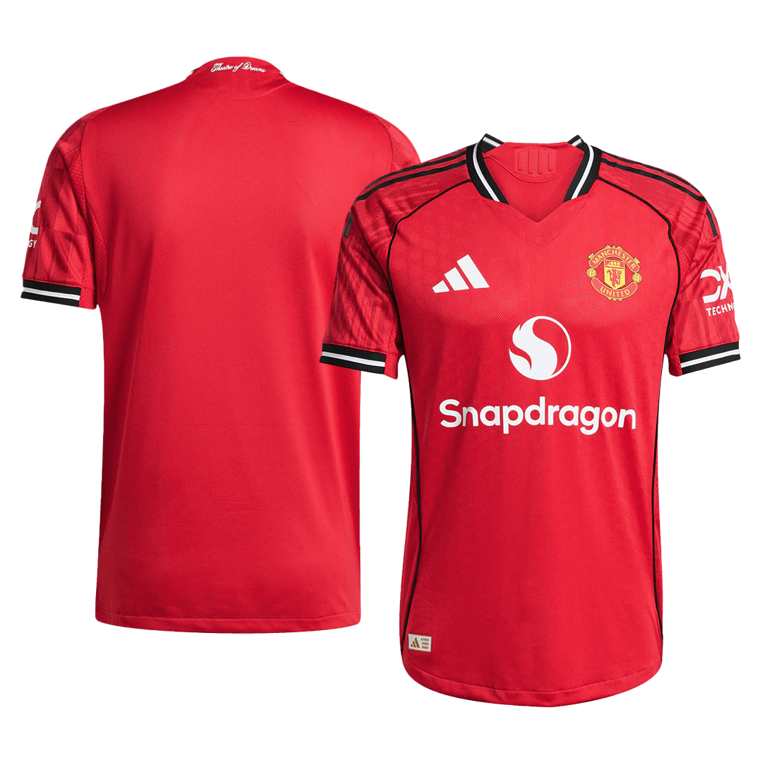 Manchester United Thuis Spelersversie Voetbalshirt 2025/26 - Slim Fit