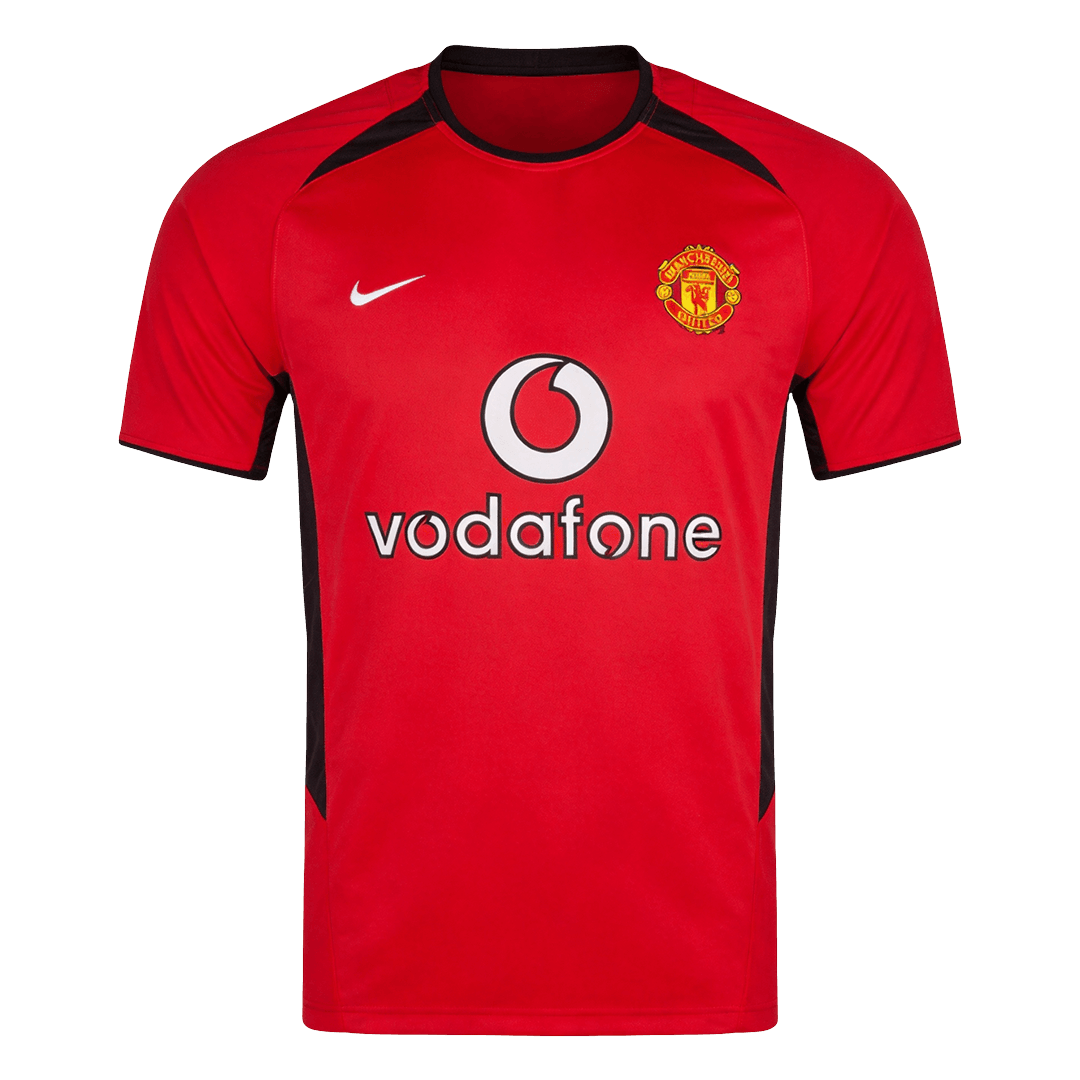 Retro Manchester United Thuis Voetbalshirt 2002/04 - voorkant