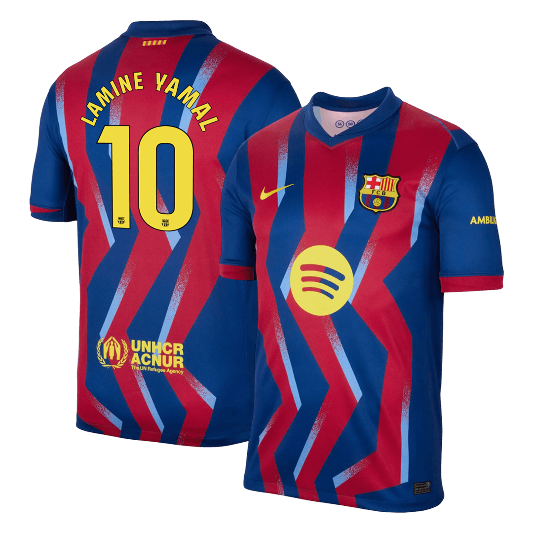 LAMINE YAMAL #10 Heren Barcelona Vierde Uitshirt Voetbalshirt 2025/26