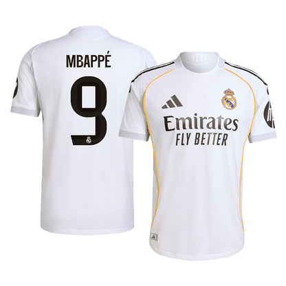 MBAPPé #9 Real Madrid Thuis Spelersversie Voetbalshirt 2025/26 - Slim Fit