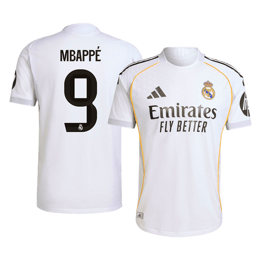 MBAPPé #9 Real Madrid Thuis Spelersversie Voetbalshirt 2025/26 - Slim Fit