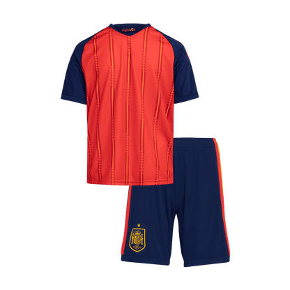 Kinder Spanje thuistenue WK Voetbal 2026【Kampioenseditie】