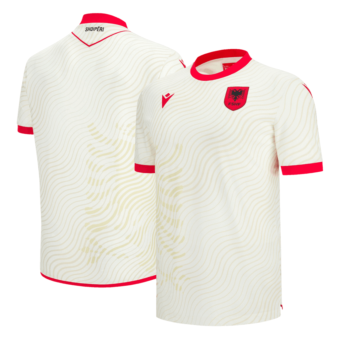 Heren Albania Uit Voetbalshirt WK Voetbal 2026 - achterkant
