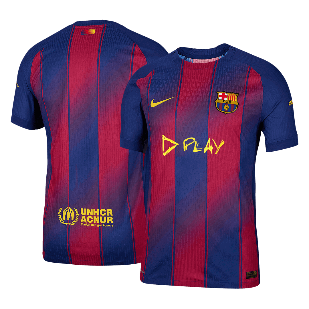 Barcelona Thuis Spelersversie Voetbalshirt 2025/26 - Slim Fit