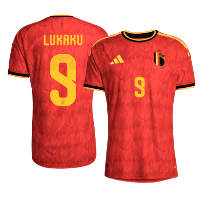 LUKAKU #9 Belgium Thuis Spelersversie Voetbalshirt WK Voetbal 2026 - Slim Fit