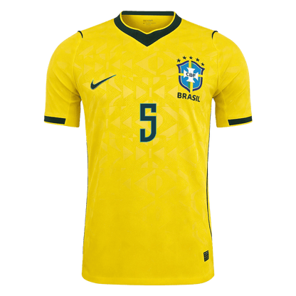 CASEMIRO #5 Brazil Thuis Spelersversie Voetbalshirt WK Voetbal 2026 - Slim Fit