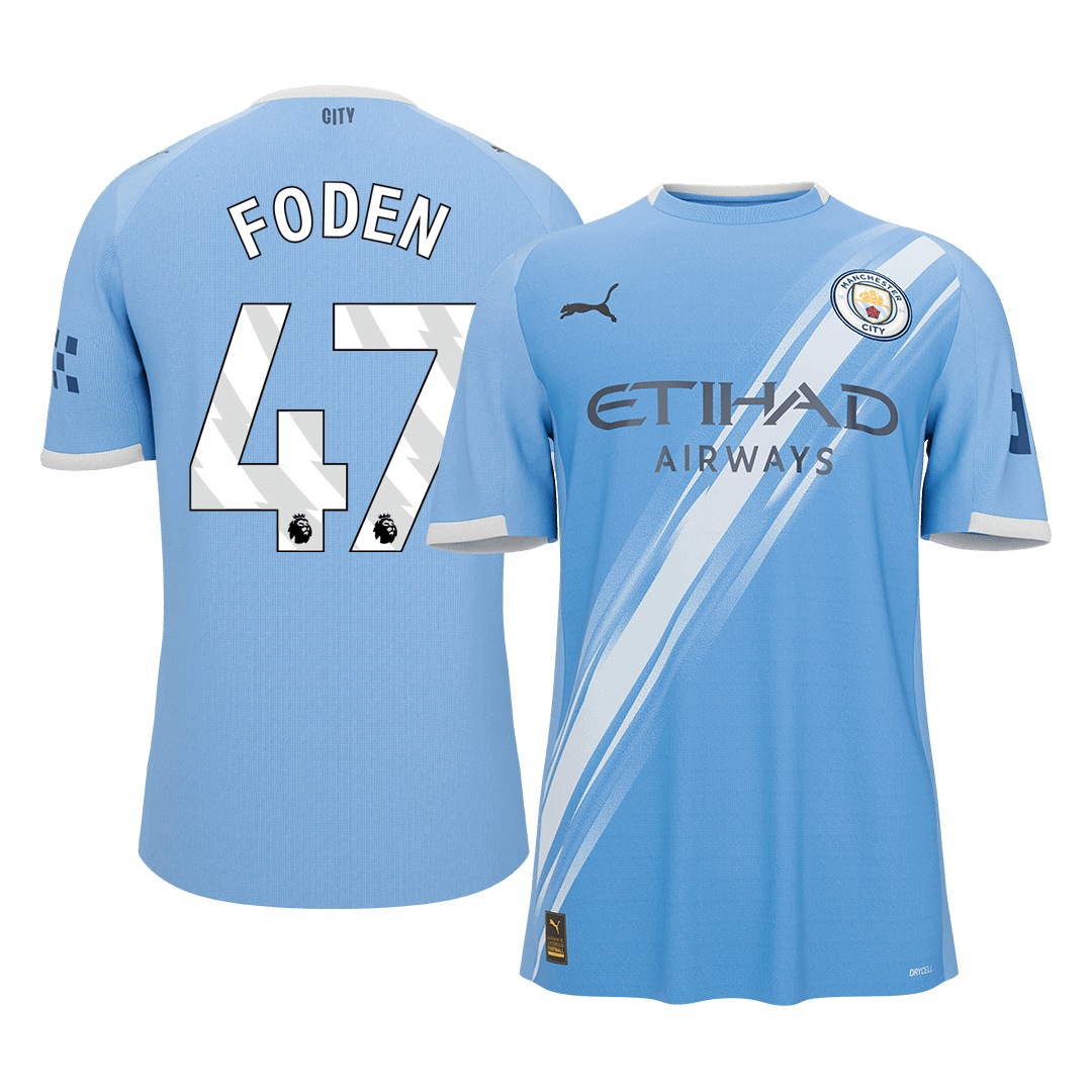 FODEN #47 Heren Manchester City Thuis Voetbalshirt 2025/26 [PREMIUM]