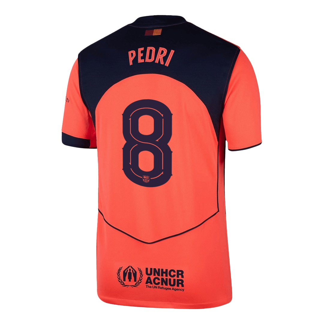PEDRI #8 Heren Barcelona Derde Voetbalshirt 2025/26 - UCL