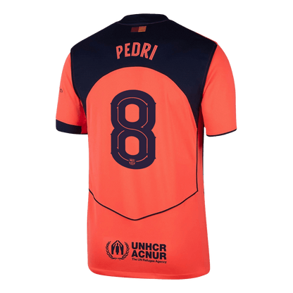 PEDRI #8 Heren Barcelona Derde Voetbalshirt 2025/26 - UCL