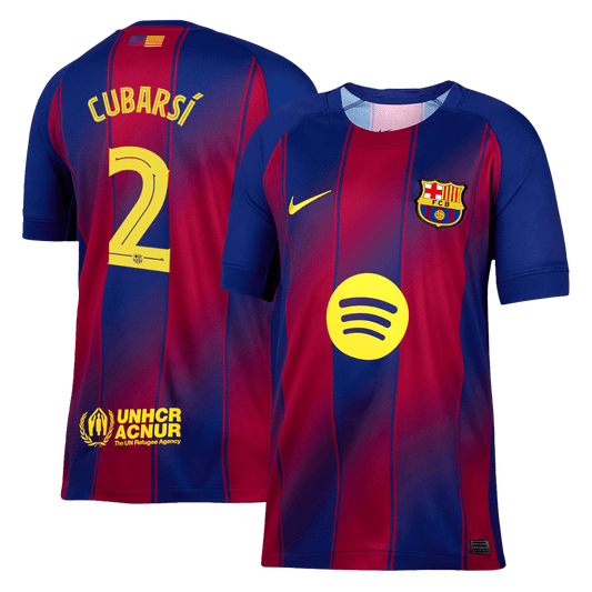 CUBARSÍ #2 Heren Barcelona Thuis Voetbalshirt 2025/26 - UCL [PREMIUM]